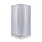 Душевая кабина Lidz Wawel SC80x80.SAT.LOW.GR, стекло тон. 4 мм + Lidz Душевой поддон KAPIELKA ST80x80х14