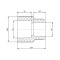 Муфта PPR Blue Ocean 63х25 редукционная
