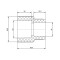 Муфта PPR Blue Ocean 63х32 редукционная