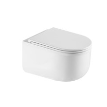 Унитаз подвесной Qtap Taurus безободковый с сиденьем Soft-close QTTAU26W45428 Унитаз подвесной Qtap Taurus безободковый с сиденьем Soft-close QTTAU26W45428