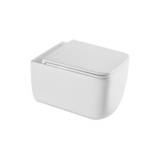 Унитаз подвесной Qtap Gemini безободковый с сиденьем Soft-closeQTGEM26W45430