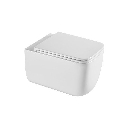 Унитаз подвесной Qtap Gemini безободковый с сиденьем Soft-closeQTGEM26W45430