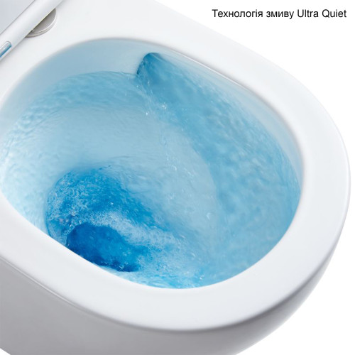 Унитаз подвесной Qtap Gemini безободковый с сиденьем Soft-closeQTGEM26W45430