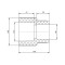 Муфта PPR Blue Ocean 110х90 редукционная