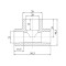 Тройник PPR Blue Ocean 25х20х25 редукционный