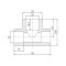 Тройник PPR Blue Ocean 75х25х75 редукционный