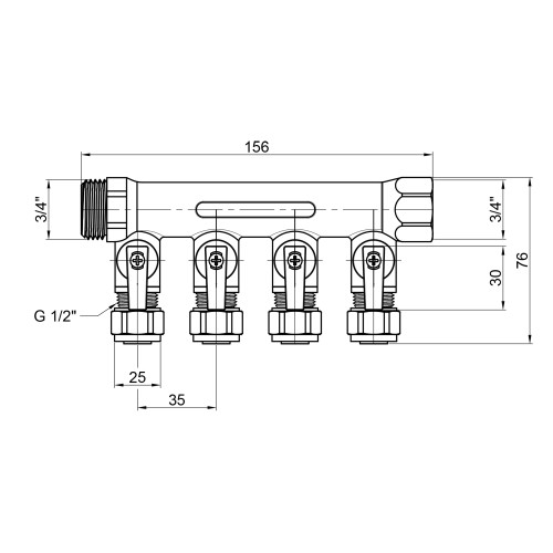 Коллектор Thermo Alliance Standart 3/4