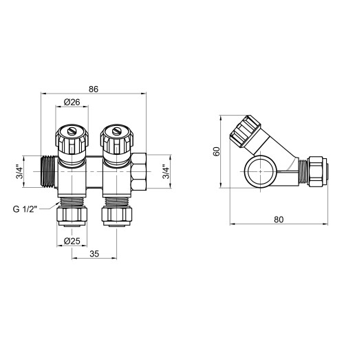 Коллектор Thermo Alliance Standart 3/4