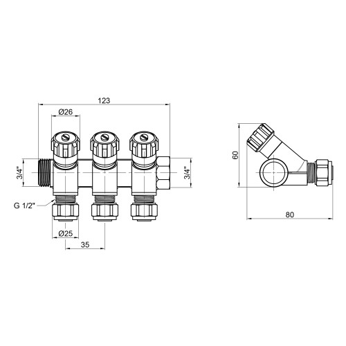 Коллектор SThermo Alliance Standart 3/4