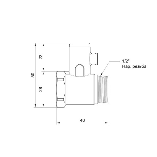 Подрывной клапан Icma 1/2 Подрывной клапан Icma 1/2