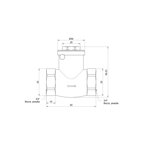 Обратный клапан Thermo Alliance Standart 3/4