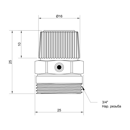 Кран Маевского Thermo Alliance Standart 3/4 Кран Маевского Thermo Alliance Standart 3/4