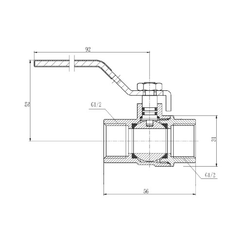 Кран шаровой Thermo Alliance Forte 1/2