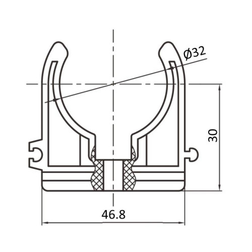Крепеж PPR Blue Ocean 32