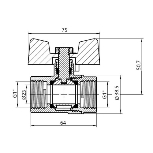 Кран шаровой Thermo Alliance Standart 1