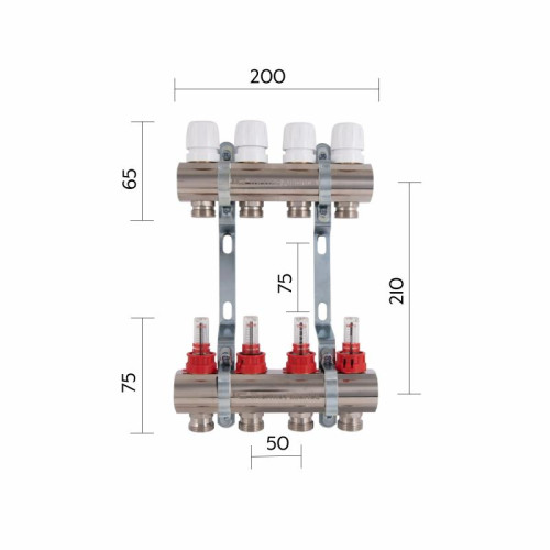Коллектор с расходомерами Thermo Alliance Standart 1