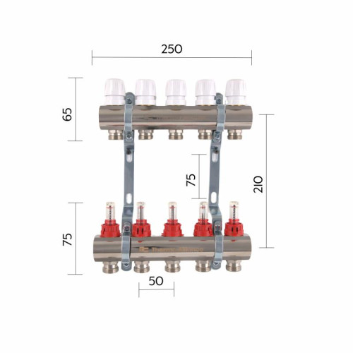 Коллектор с расходомерами Thermo Alliance Standart 1
