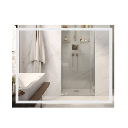 Зеркало Qtap Mideya (DC-F614) 1000х800 с LED-подсветкой Touch, с антизапотеванием, диммером QT2078F614W