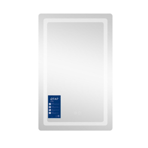 Зеркало Qtap Mideya (DC-F911) 500х800 с LED-подсветкой Touch, с антизапотеванием, диммером QT2078F911W