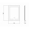 Зеркало Qtap Mideya (DC-F936) 500х800 с LED-подсветкой Touch, с антизапотеванием, диммером QT2078F936W