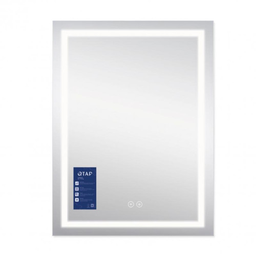 Зеркало Qtap Mideya (MI1) 600х800 с LED-подсветкой Touch, с антизапотеванием, диммером QT2078F937W