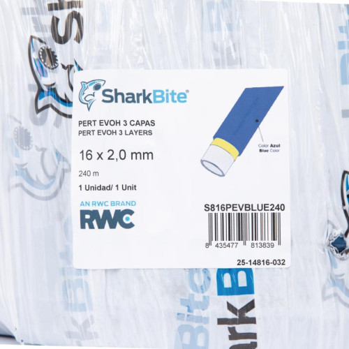 Труба PE-RT SharkBite EVOH BLUE 16х2 мм, 240 м Труба PE-RT SharkBite EVOH BLUE 16х2 мм, 240 м