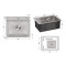 Мойка для кухни интегрированная Lidz Handmade H5045 (LDH5045BRU35383) Brushed Steel 3,0/1,0  мм
