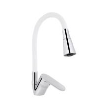 Смеситель для кухни Lidz Tani 008F3 с гибким изливом (k40) LDTAN008F3WCR37037 Chrome/White Смеситель для кухни Lidz Tani 008F3 с гибким изливом (k40) LDTAN008F3WCR37037 Chrome/White