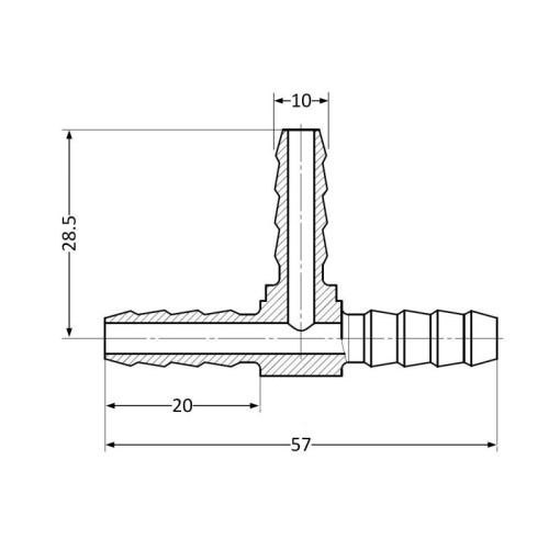 Тройник Thermo Alliance Standart 10 SD41710