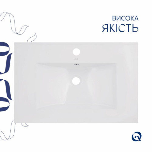 Раковина Qtap Albatross 720x460x180 White без донного клапана QT01113070CW Раковина Qtap Albatross 720x460x180 White без донного клапана QT01113070CW