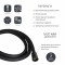 Шланг для ручного душа Qtap Hadice 1600 мм прямоугольный QTHADPVCSQ160B Black Matt Шланг для ручного душа Qtap Hadice 1600 мм прямоугольный QTHADPVCSQ160B Black Matt