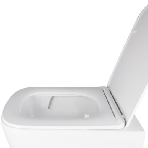 Готовое решение Qtap для ванной комнаты: подвесной унитаз Crow Ultra Quiet 490x360x290 + комплект инсталляции Nest 4 в 1 (квадратная клавиша Chrome)