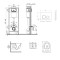 Готовое решение Qtap для ванной комнаты: подвесной унитаз  Swan Ultra Quiet 485x360x320 + комплект инсталляции Nest 4 в 1 (круглая клавиша Chrome)