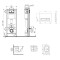 Готовое решение Qtap для ванной комнаты: подвесной унитаз  Swan Ultra Quiet 485x360x320 + комплект инсталляции Nest 4 в 1 (линейная клавиша Chrome)