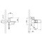 Смеситель для ванны Lidz Wawel 006 (c душевым гарнитуром) (k35) LDWAW006CRM45388 Chrome