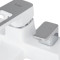 Смеситель для ванны Lidz Wawel 006 (c душевым гарнитуром) (k35) LDWAW006WHI45398 White