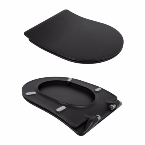 Унитаз подвесной Qtap Taurus безободковый с сиденьем Soft-close QT2433084EUQMB