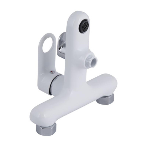 Смеситель для ванны Qtap Jay (c душевым гарнитуром) QTJAY259CRW45553 Chrome/White