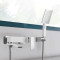 Смеситель для ванны Qtap Swan Cascada с поворотным изливом (c душевым гарнитуром) QTSWA260CRM45565 Chrome