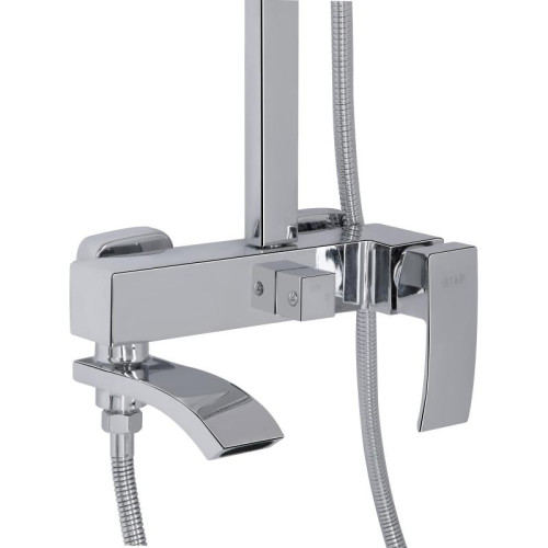 Душевая система универсальная Qtap Swan Cascada на три потребителя (с изливом) QTSWA111CRM45566 Chrome Душевая система универсальная Qtap Swan Cascada на три потребителя (с изливом) QTSWA111CRM45566 Chrome