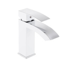 Смеситель для раковины Qtap Swan Cascada QTSWA270CRW45568 Chrome/White Смеситель для раковины Qtap Swan Cascada QTSWA270CRW45568 Chrome/White
