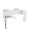 Смеситель для ванны Qtap Swan Cascada с поворотным изливом (c душевым гарнитуром) QTSWA260CRW45569 Chrome/White