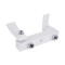 Смеситель для ванны Qtap Swan Cascada с поворотным изливом (c душевым гарнитуром) QTSWA260CRW45569 Chrome/White