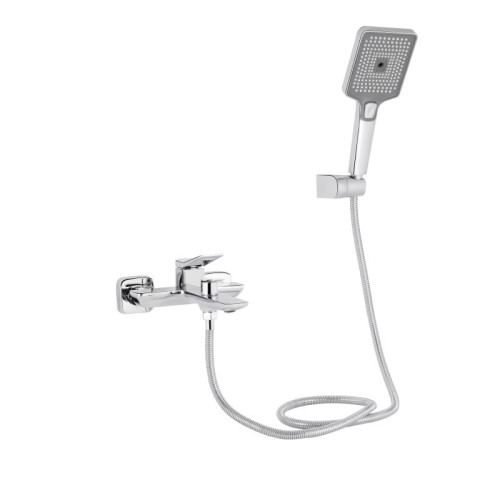 Смеситель для ванны Qtap Presto (c душевым гарнитуром) QTPRE259CRM45574 Chrome