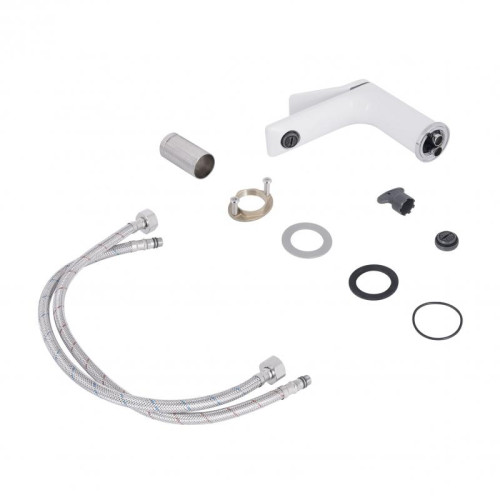 Смеситель для раковины Qtap Presto QTPRE270CRW45576 Chrome/White