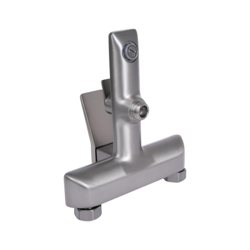 Смеситель для ванны Qtap Presto (c душевым гарнитуром) QTPRE259GRP45584 Gunmetal Black