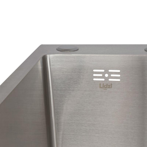Мойка для кухни интегрированная Lidz Handmade H6350R крыло справа (LDH6350BRUR45587) Brushed Steel 3,0/1,0 мм