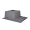 Мойка для кухни интегрированная Lidz Handmade H6350R крыло справа (LDH6350BRUR45587) Brushed Steel 3,0/1,0 мм