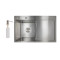 Мойка для кухни интегрированная Lidz Handmade H7849R крыло справа (LDH7849BRUR45591) Brushed Steel 3,0/1,0 мм