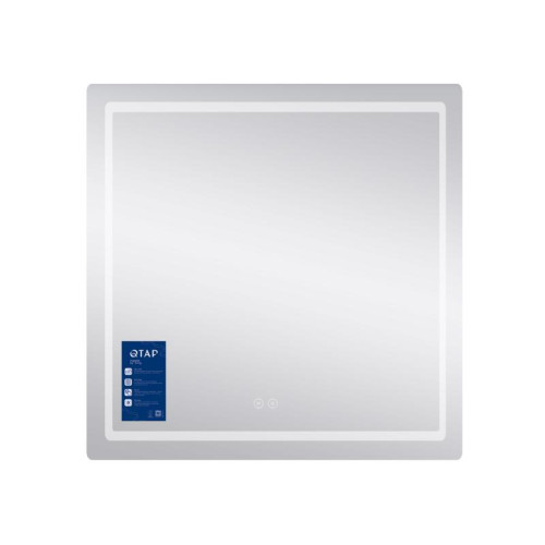 Зеркало Qtap Mideya 800x800 с LED-подсветкой Touch, с антизапотеванием, диммером QT2078NCF8080W Зеркало Qtap Mideya 800x800 с LED-подсветкой Touch, с антизапотеванием, диммером QT2078NCF8080W